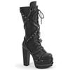 DemoniaCult - TORMENT156 Platform Boots - Black Product image